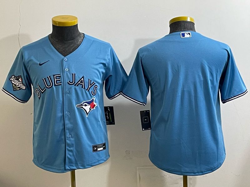 Youth 2025 Nike Toronto Blue Jays Blank Light Blue Game MLB Jersey 014->youth mlb jersey->Youth Jersey